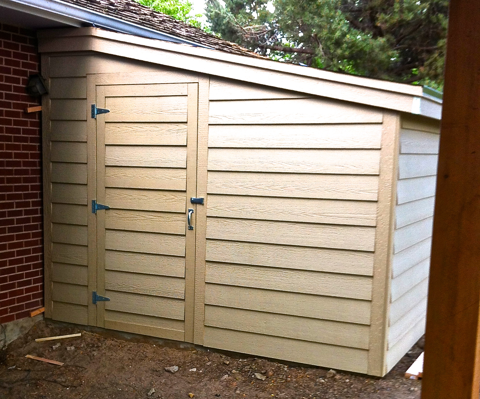 Storage Shed Attached to House