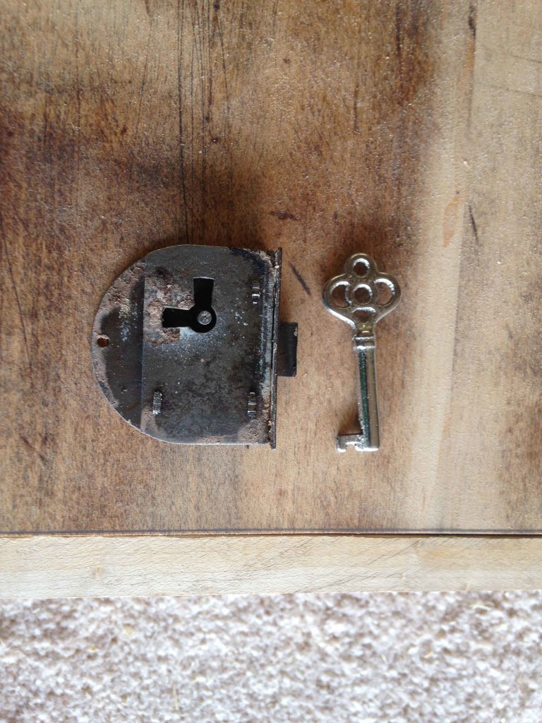 Key and Lock for Wooden Box