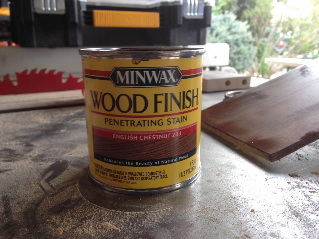 Minwax English Chestnut stain