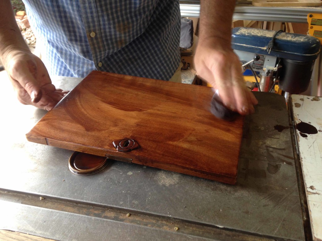 Staining Wood Box With Minwax English Chestnut Stain