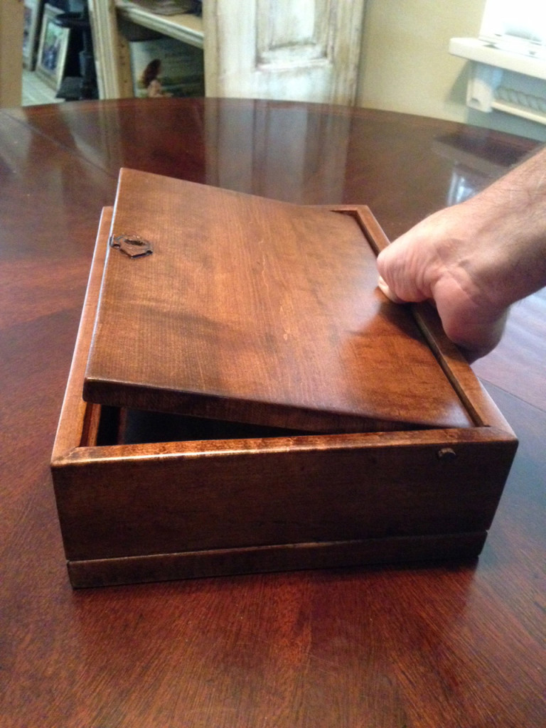 Wooden Box Lid Opening