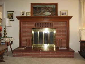 Fireplace Mantel Built By My Dad in the 60's Ash     