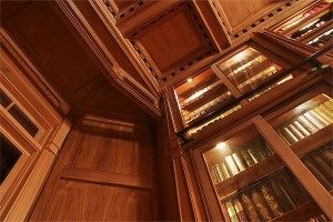 Doug Sr. Home Library Walnut Corner Detail         