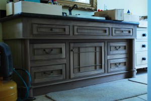 Doug Sr. Home Library Bathroom Vanity Walnut   