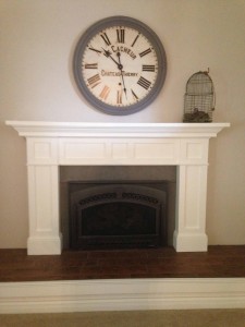 Hillan Home Remodel Fireplace Mantel White   