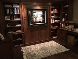Barber-Office-Guest-Room-With-Fold-Down-Murphy-Bed-Alder-Wood-April-2017 